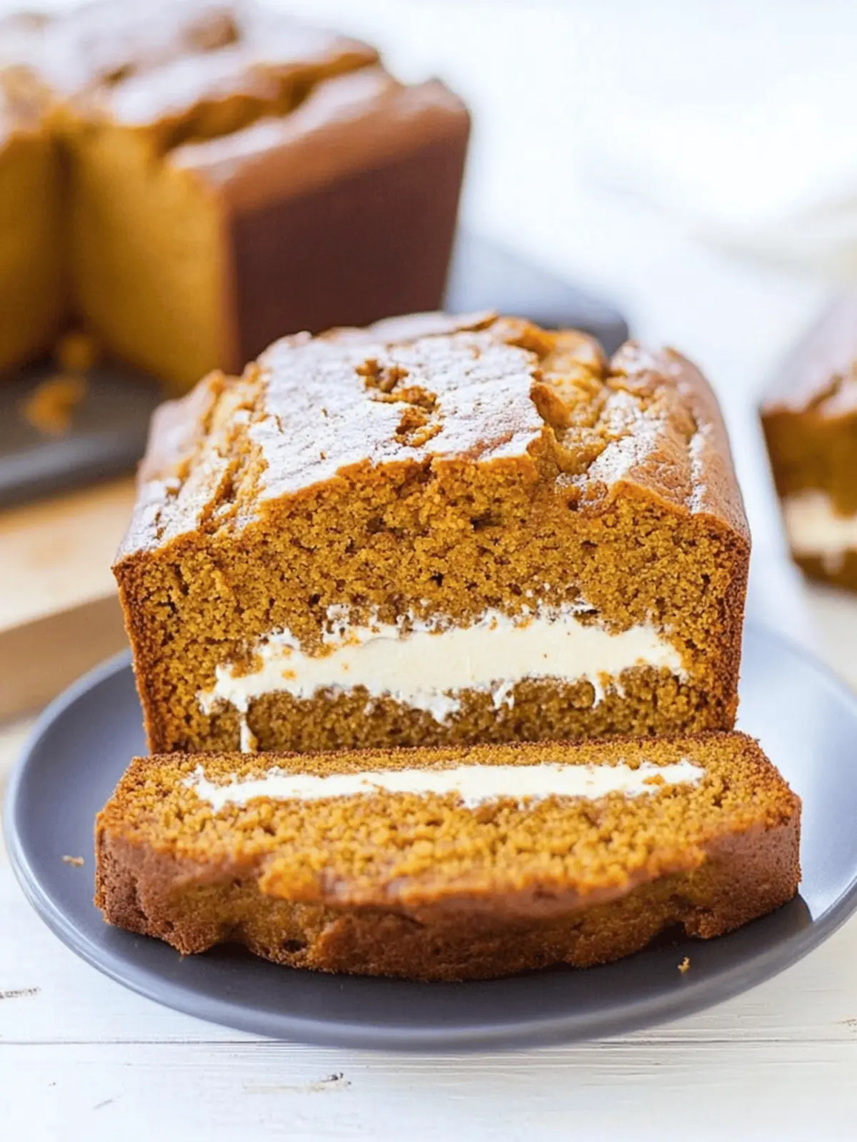 Cream Cheese-Filled Pumpkin Bread
