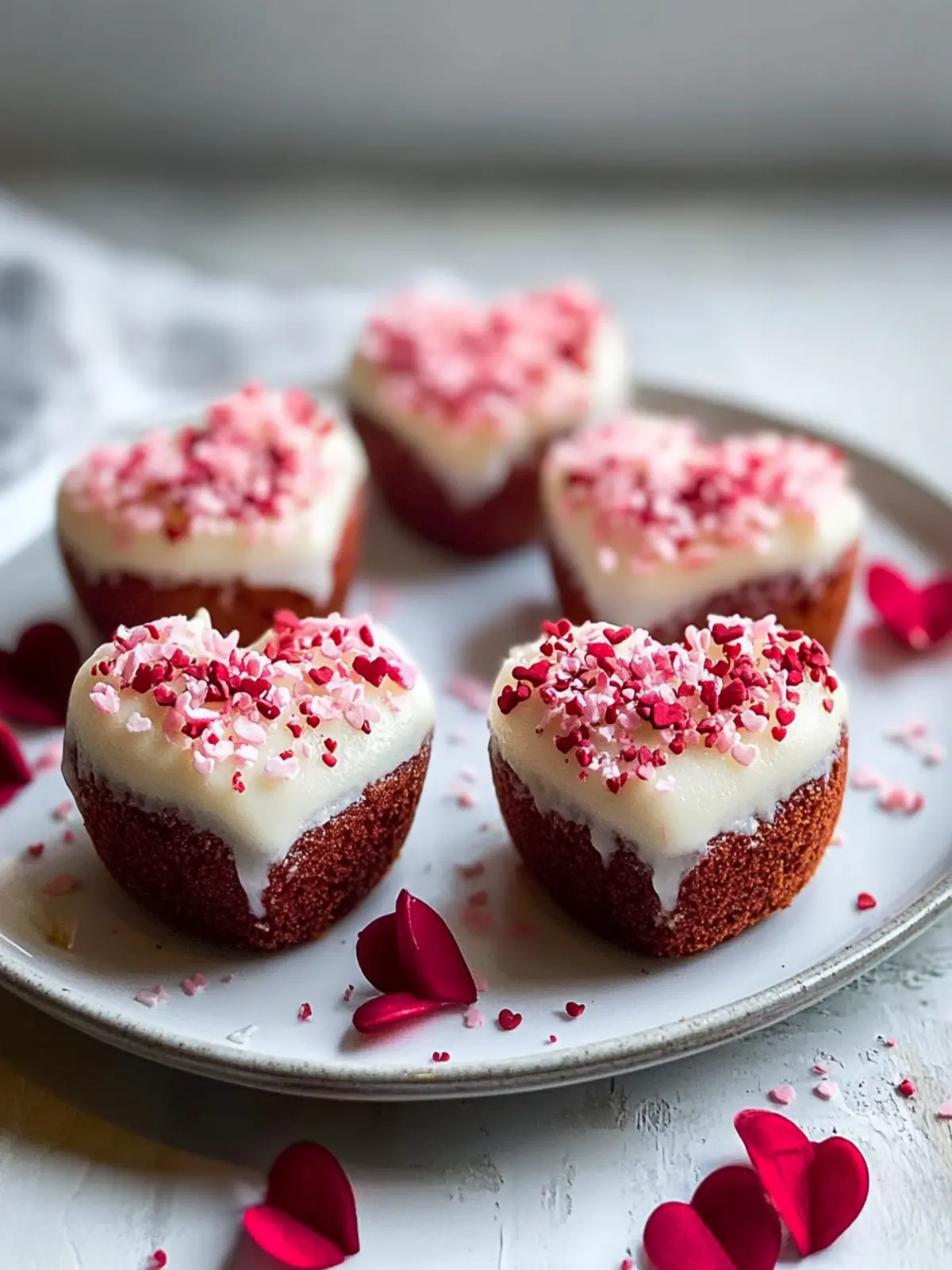 Valentines Mini Heart Cakes Recipe For Sweet Romance