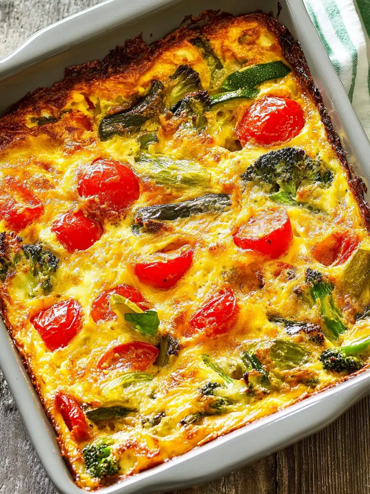 Savor the Flavor: Vegetable Supreme Egg Bake Delight 3 Vegetable Supreme Egg Bake