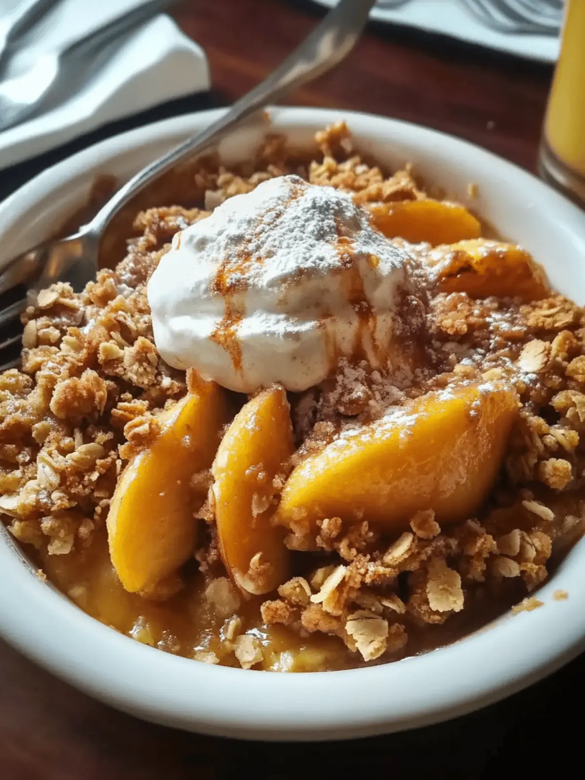 How to Make Peach Crisp with Fresh Peaches in a Snap 4 How to Make Peach Crisp with Fresh Peaches Easier Than Pie