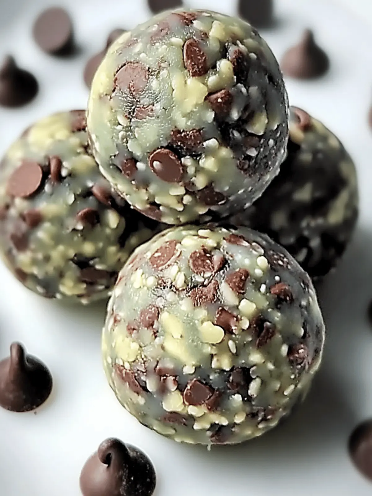 Mint Chocolate Chip Protein Balls for Guilt-Free Snacking 4 Mint Chocolate Chip Protein Balls for Guilt-Free Snacking