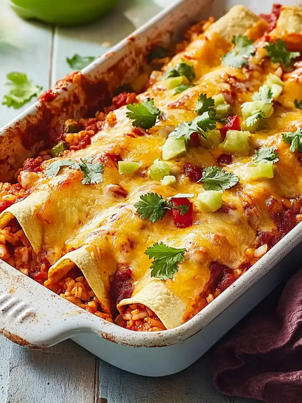 Delicious Chicken and Rice Enchiladas for Easy Family Dinners 4 Chicken and Rice Enchiladas