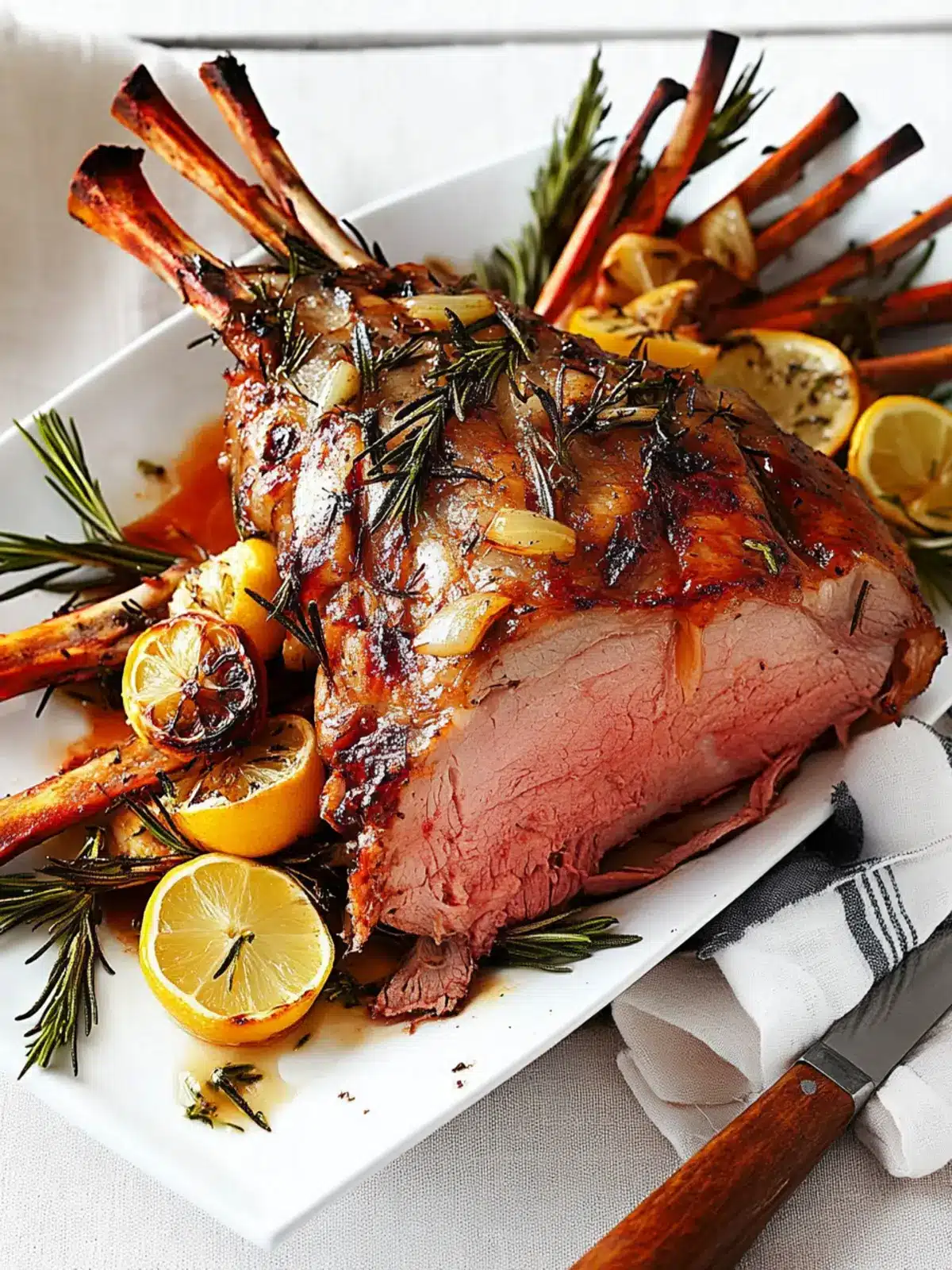 Rosemary Garlic And Lemon Roast Lamb