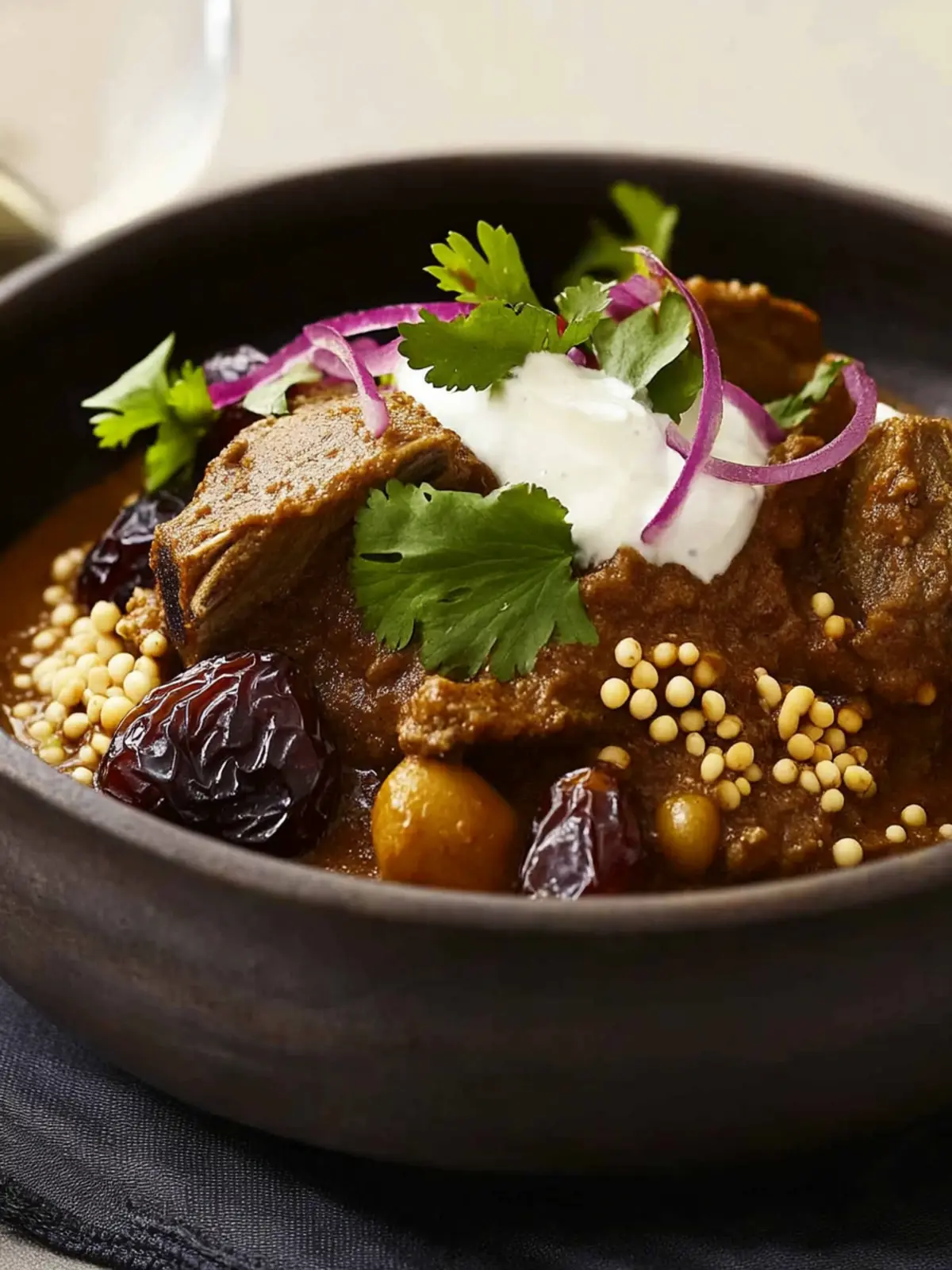 Saffron Lamb Yoghurt and Date Tagine
