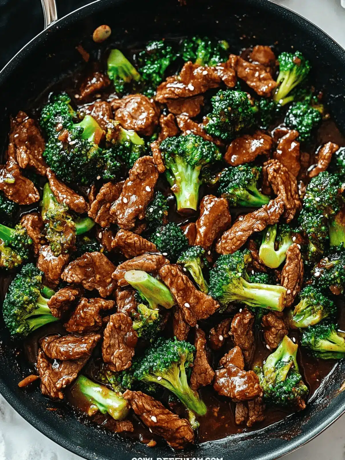 Satisfy Your Cravings with Chinese Beef and Broccoli One Pan Take-Out 2 Chinese Beef and Broccoli (One Pan Take-Out)