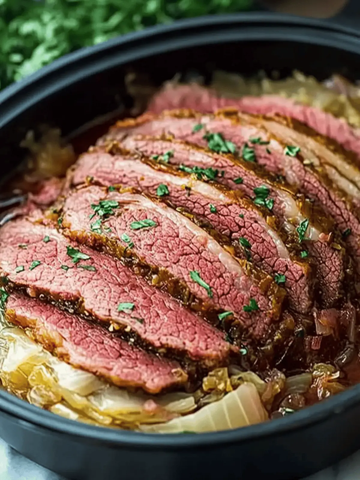 Slow Cooker Corned Beef and Cabbage