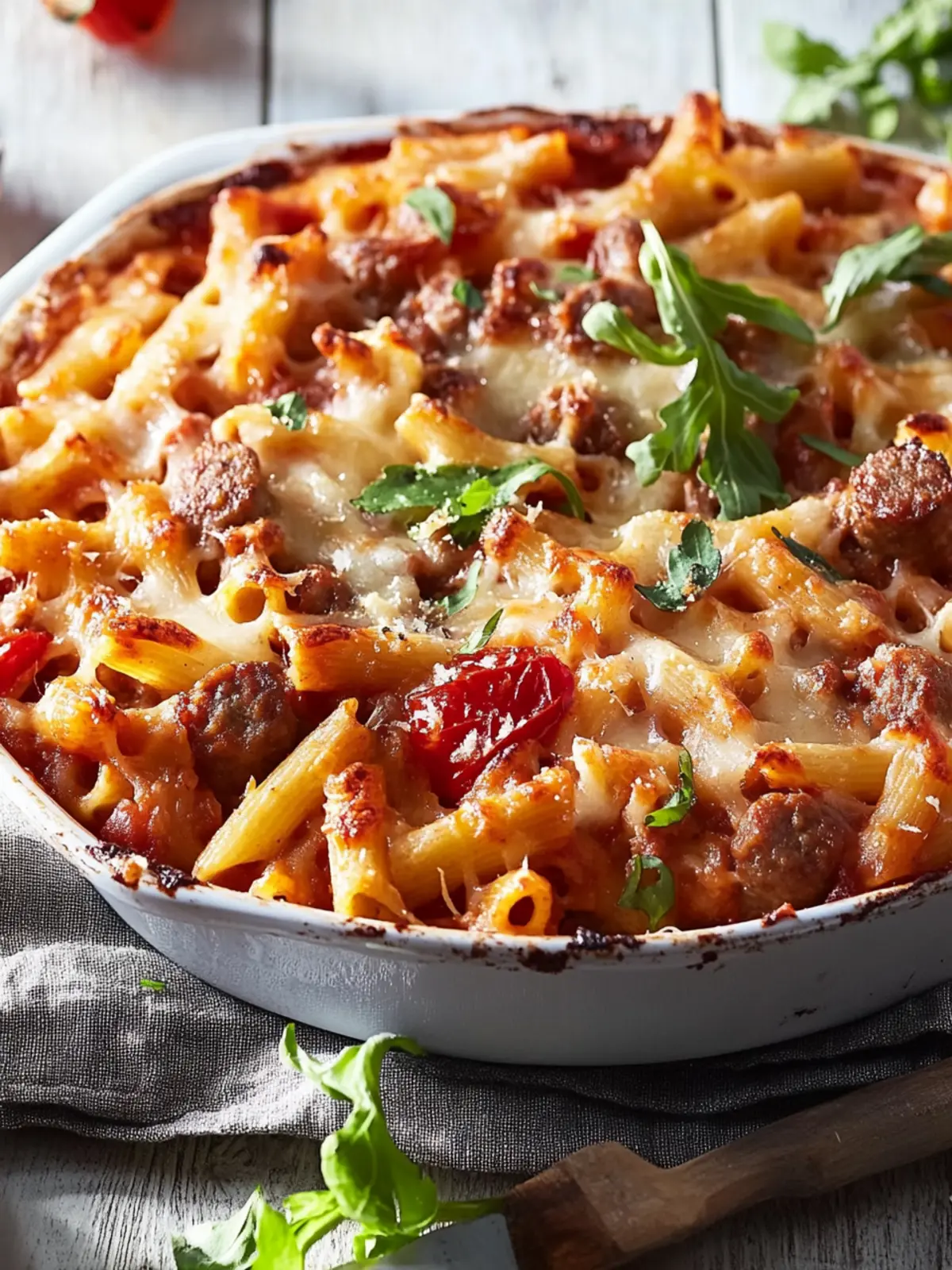 Quick Sausage Pasta Bake: Family-Friendly Dinner in 30 Minutes 2 Quick Sausage Pasta Bake