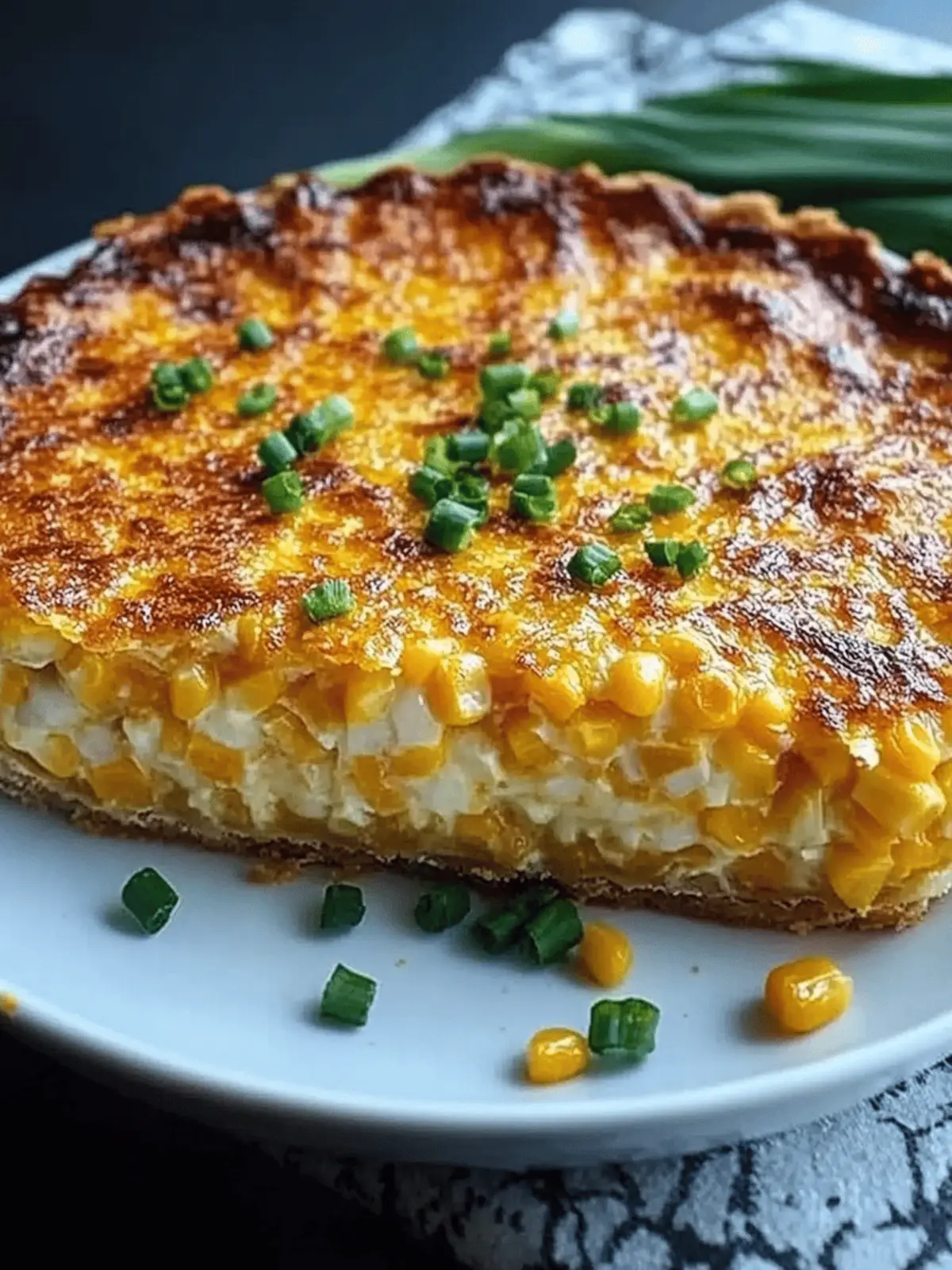 Cheddar Sweet Corn Pie