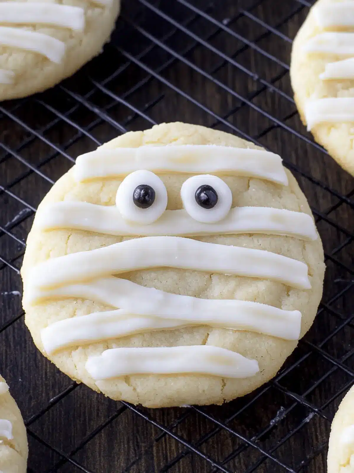 Homemade Halloween Mummy Cookies