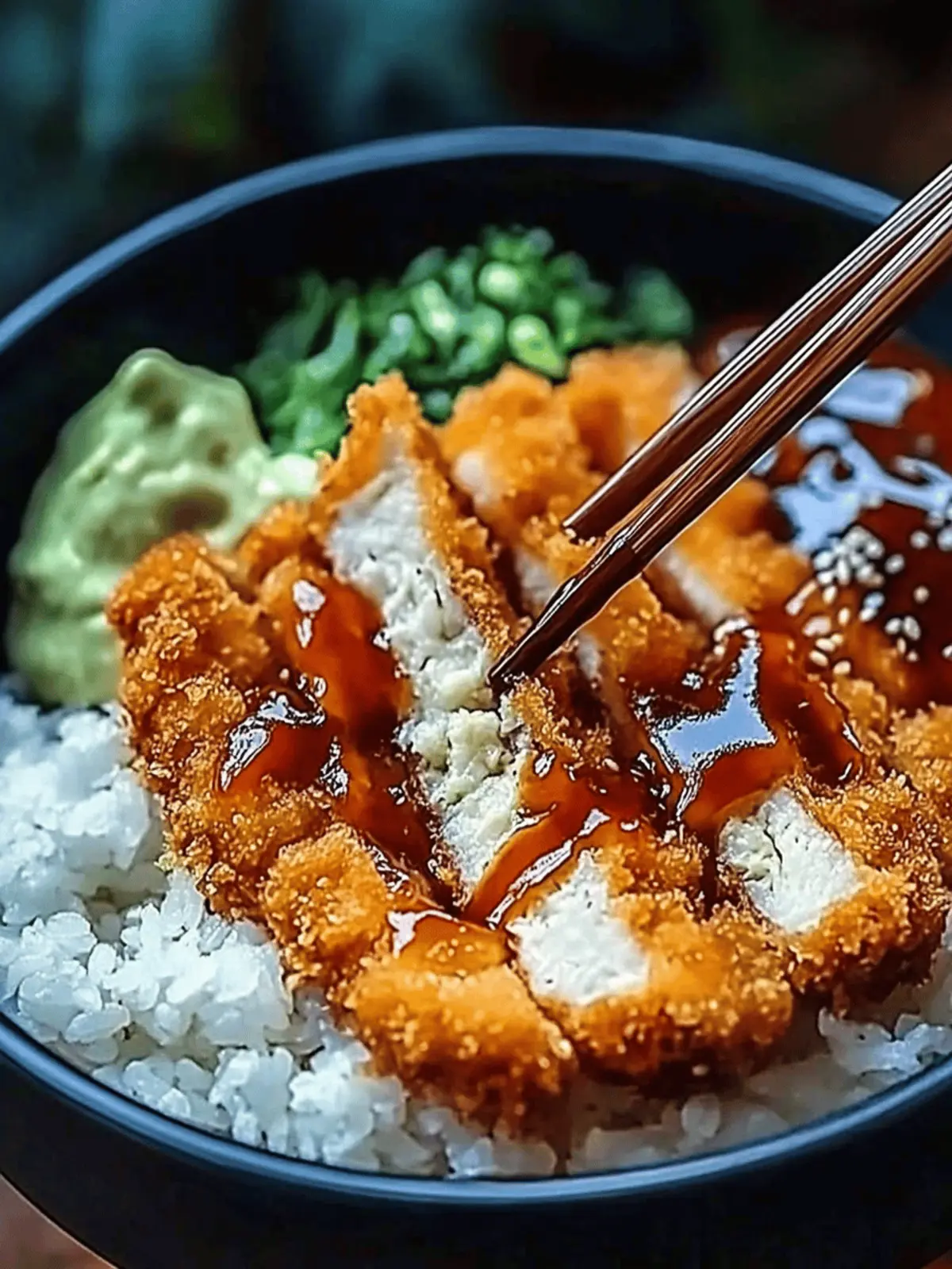 Japanese Katsu Bowls with Tonkatsu Sauce