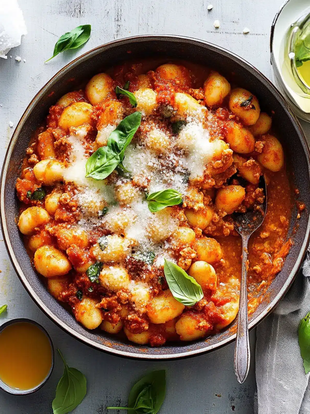 Gnocchi with Quick Romesco Sauce