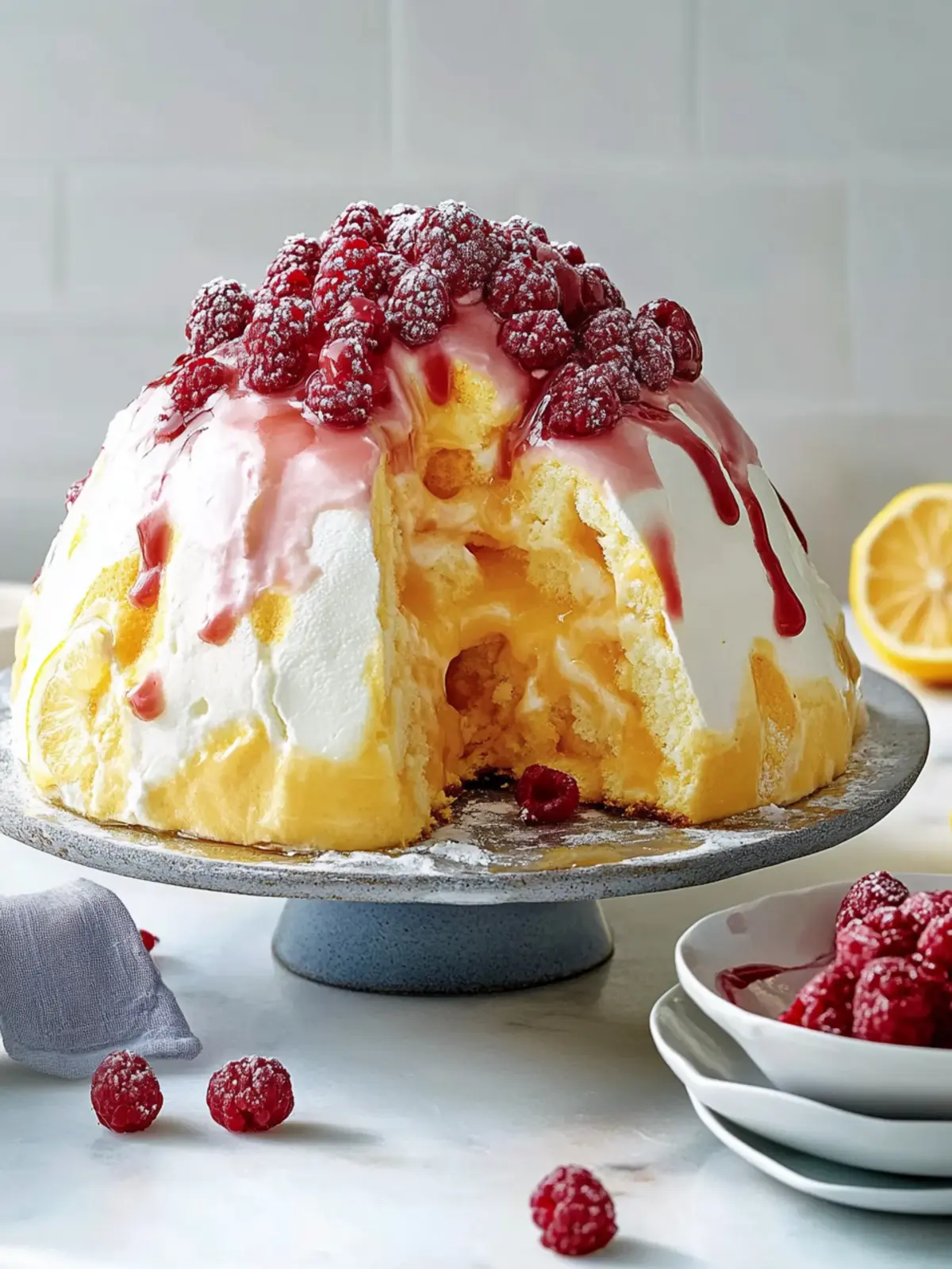 Lemon Curd Bombe Alaska: A Showstopper Dessert Delight 4 Lemon Curd Bombe Alaska