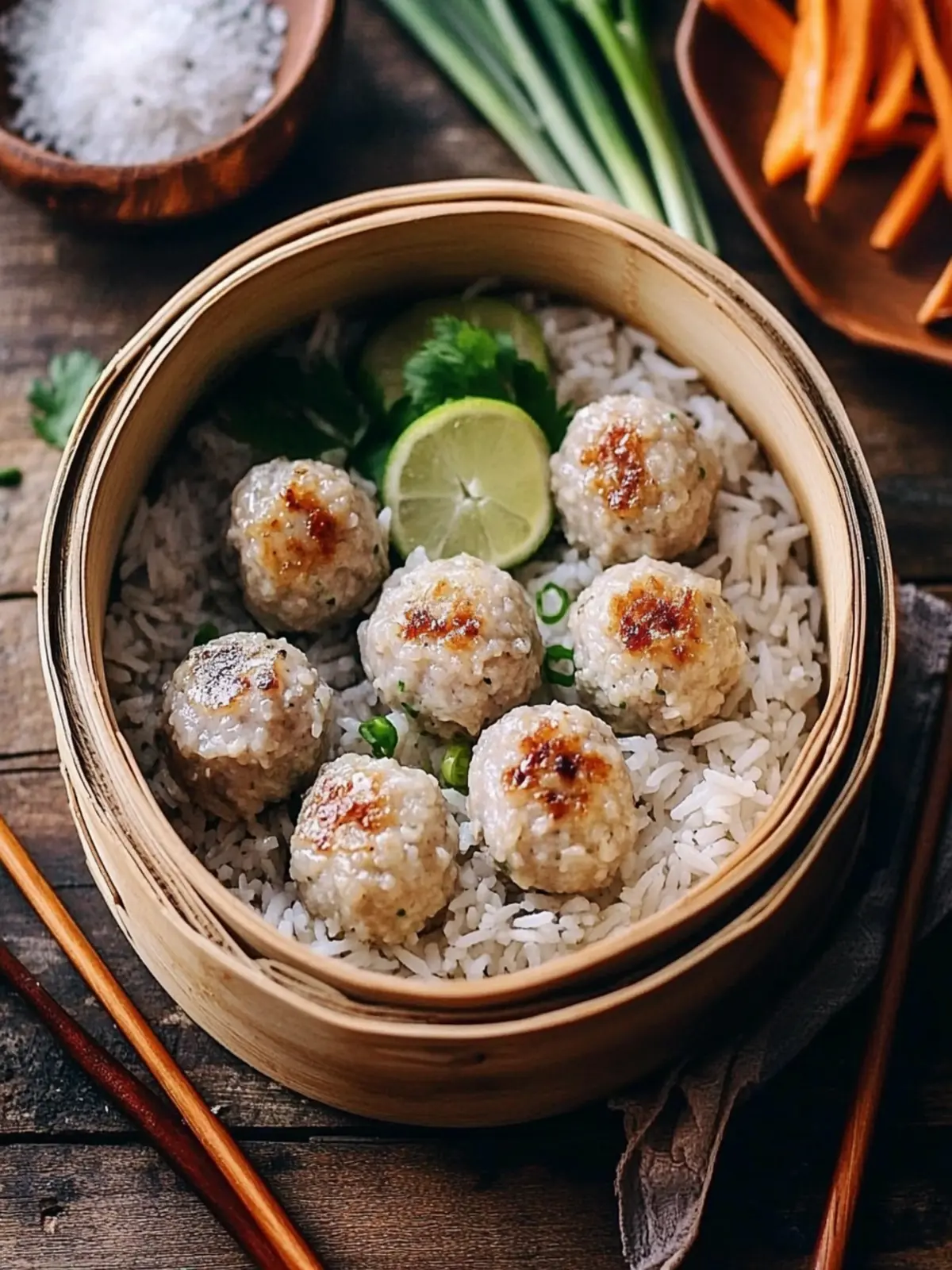 Delicious Pearl Meatballs with Sticky Rice: A Festive Treat 4 Pearl Meatballs with Sticky Rice