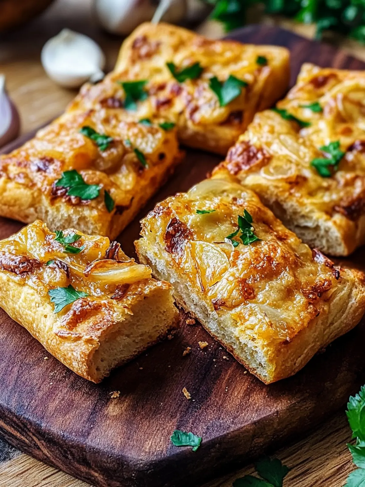 Crispy Chilli Roasted Onion Garlic Bread You ll Love to Share 3 Crispy Chilli Roasted Onion Garlic Bread
