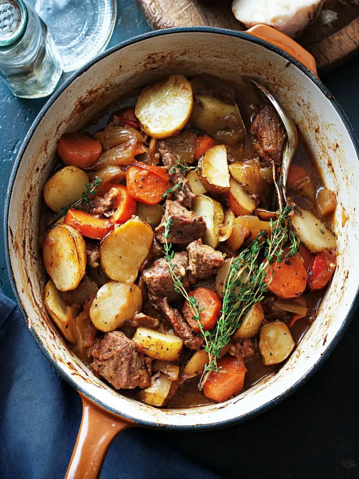 Slow Cooked Vegetable And Lamb Casserole