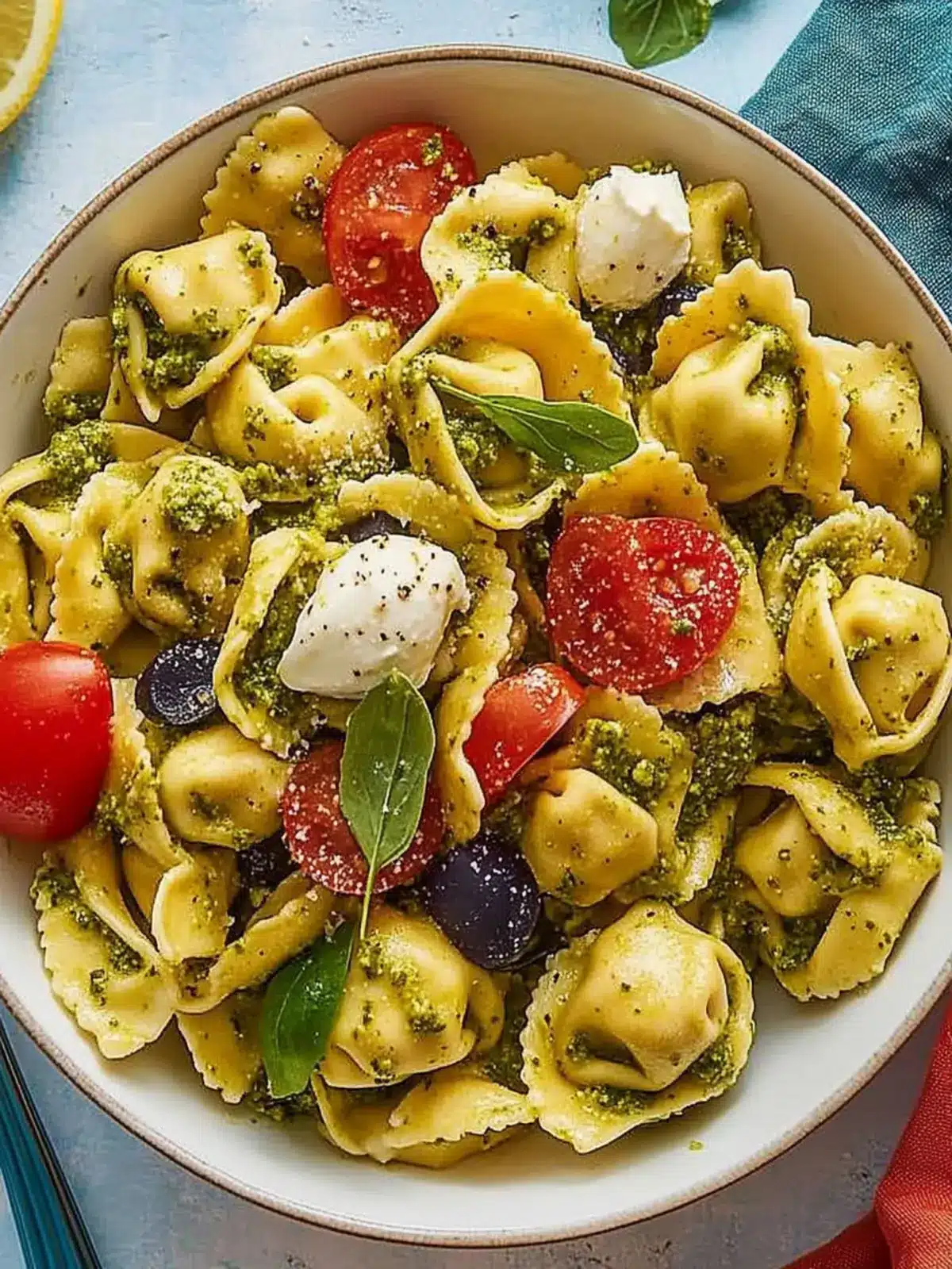Bright and Tasty Pesto Tortellini Salad in Just 20 Minutes 4 Pesto Tortellini Salad