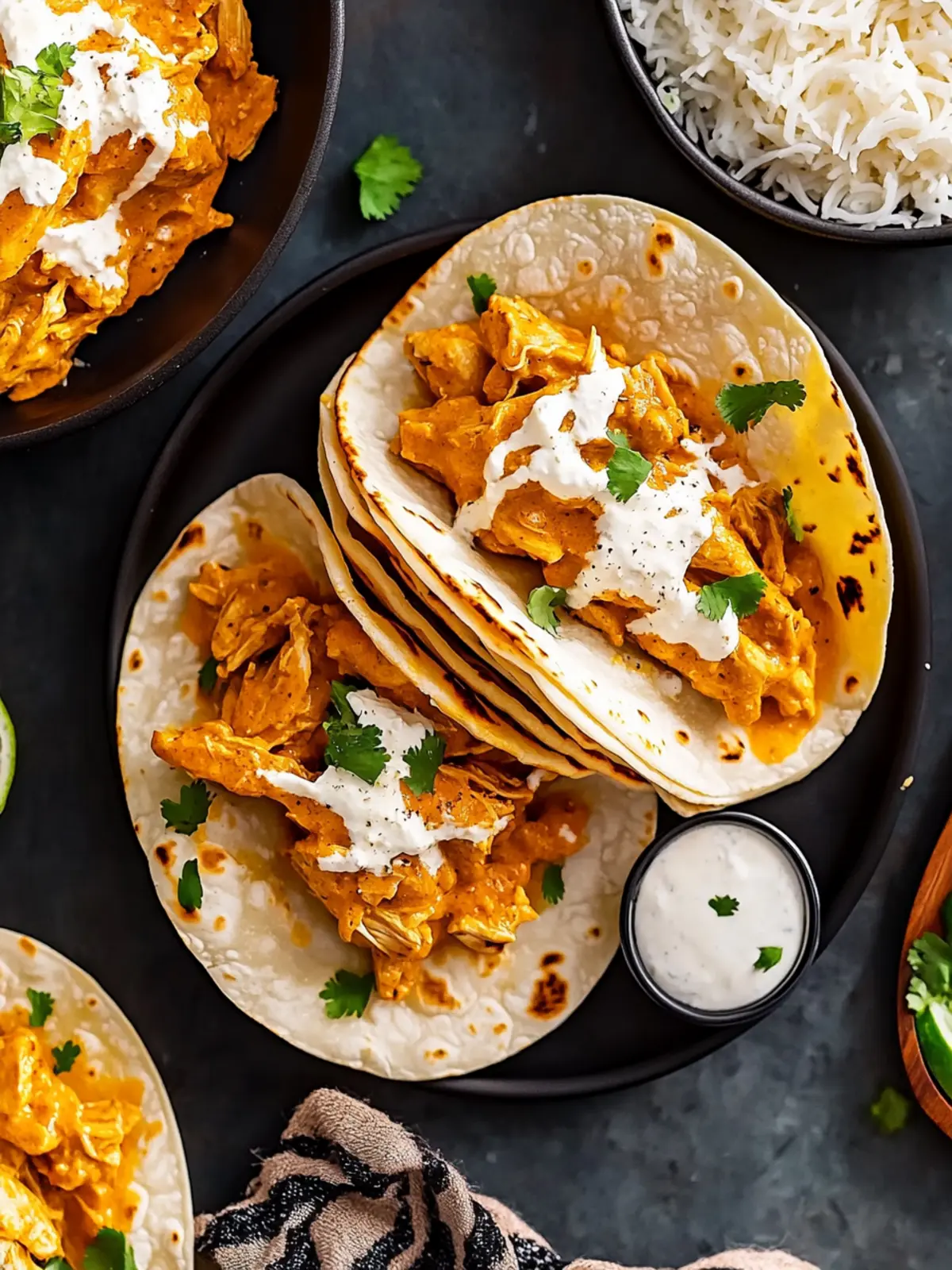 Slow Cooker Butter Chicken Naan Tacos Perfect for Family Nights 4 Slow Cooker Butter Chicken Naan Tacos