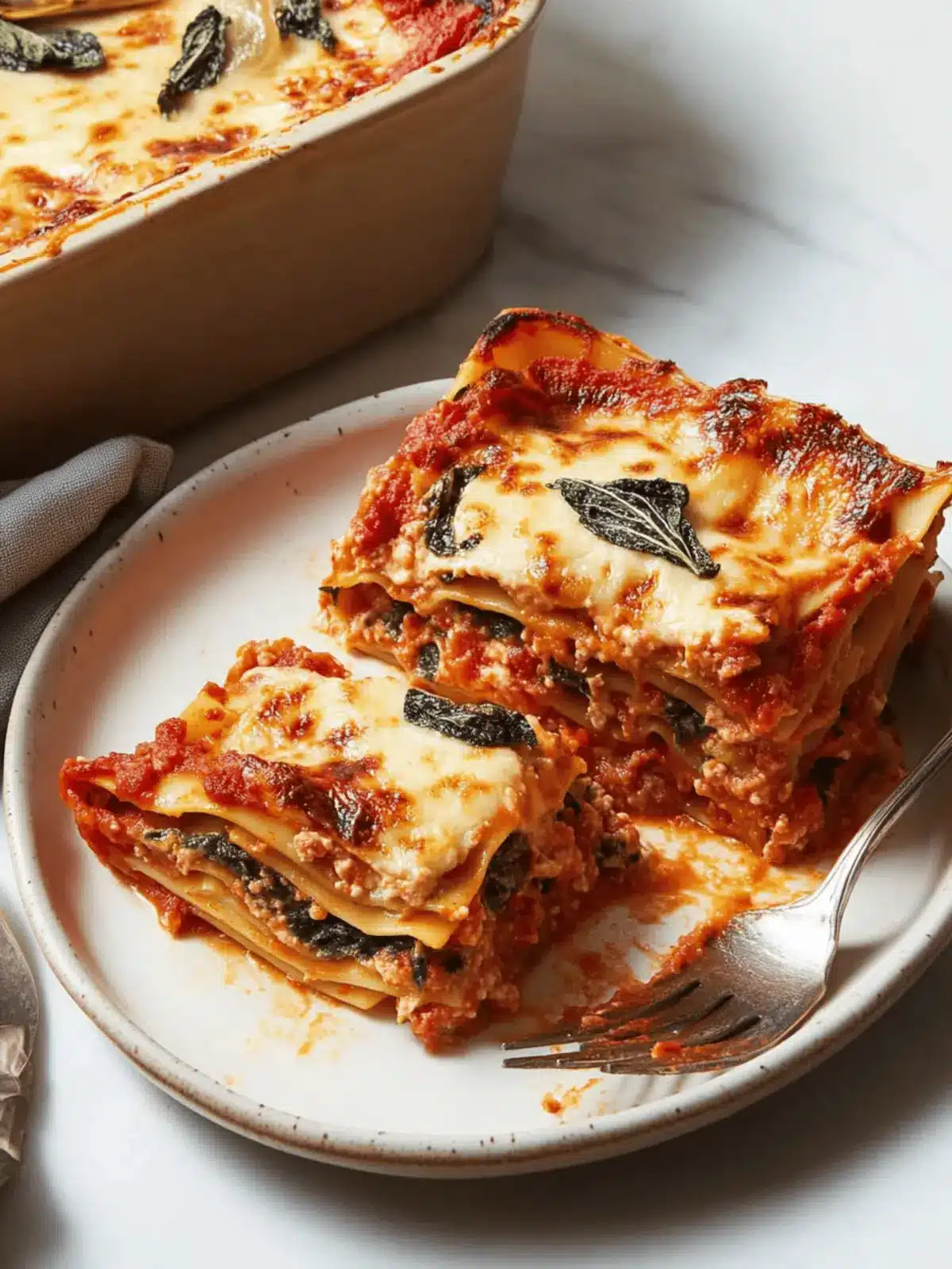 Savory Vegetarian Lasagna with Easy Roasted Tomato Sauce 3 Vegetarian Lasagna With Easy Roasted Tomato Sauce