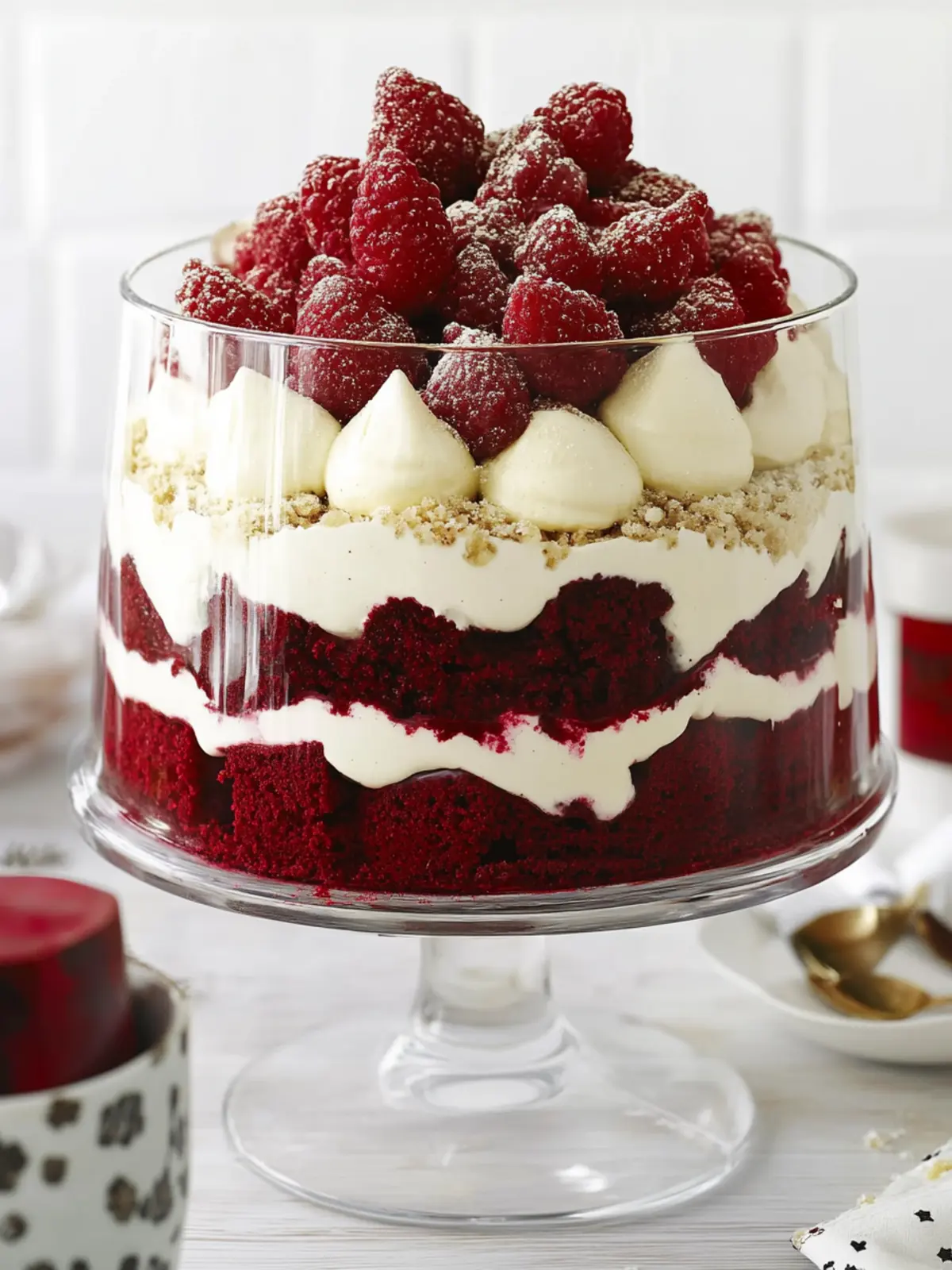 Red Velvet Christmas Trifle