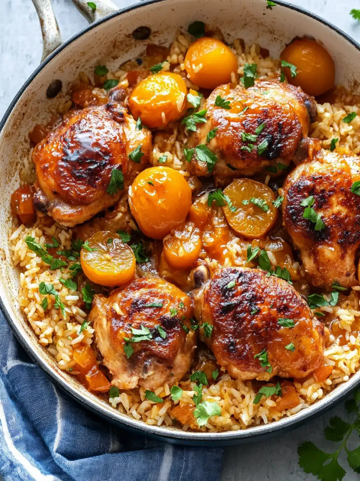 Easy One-Pan Apricot Chicken and Rice You'll Love in 30 Minutes 4 Easy One Pan Apricot Chicken And Rice