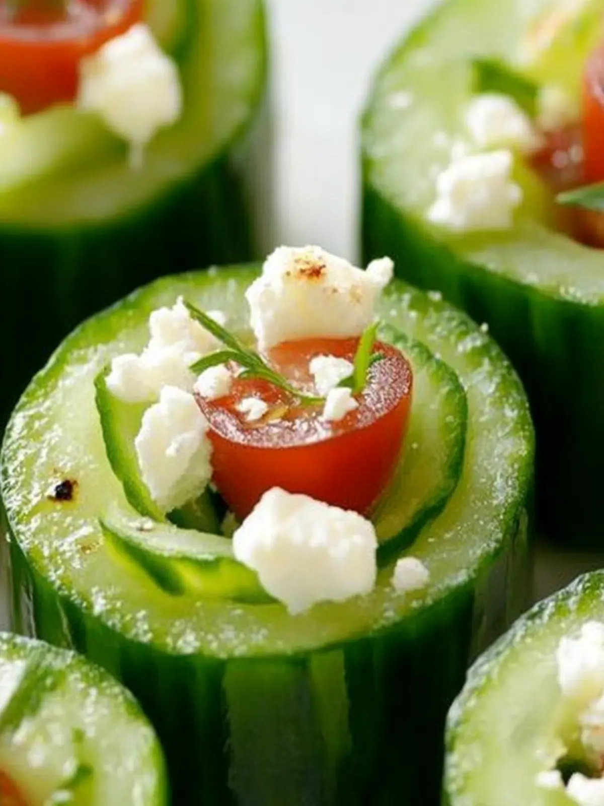 Fresh and Easy Greek Cucumber Cups for Flavorful Snacking 4 Greek Cucumber Cups