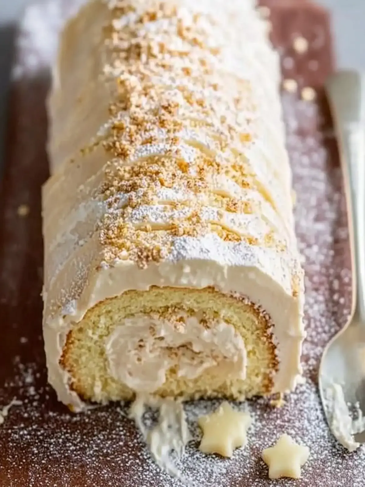 Indulge in White Chocolate Roulade with Baileys Bliss 3 White chocolate roulade with Baileys
