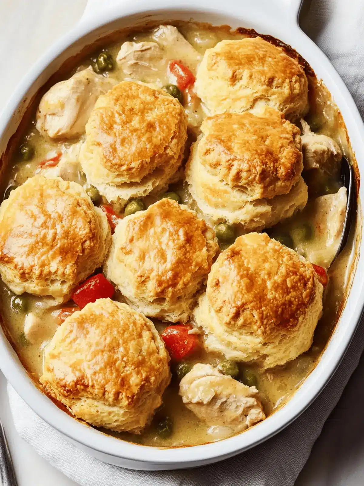 Savory Chicken Pot Pie With Biscuit Crust to Satisfy Cravings 2 Chicken Pot Pie With Biscuit Crust