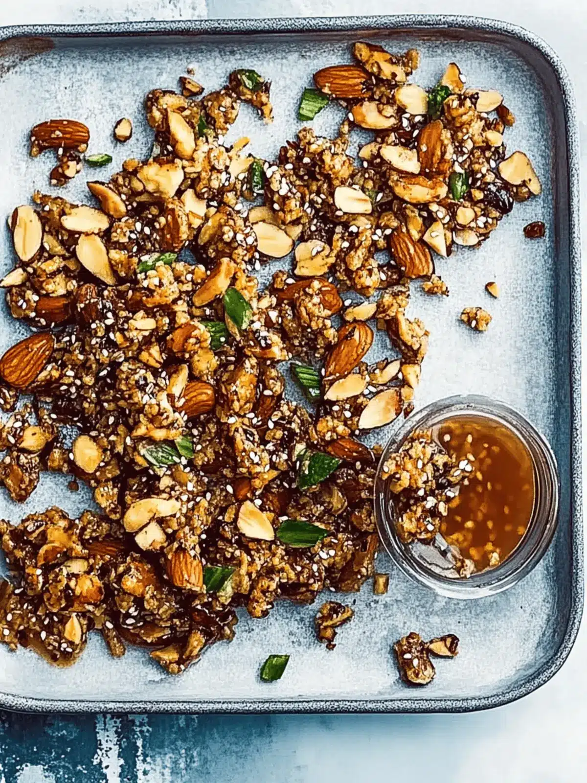 Sticky miso nuts and seeds