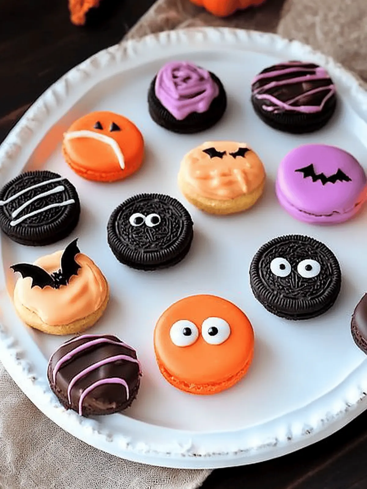 Halloween Peanut Butter Ritz Cookies (or Halloween Oreos) - 12 Ways
