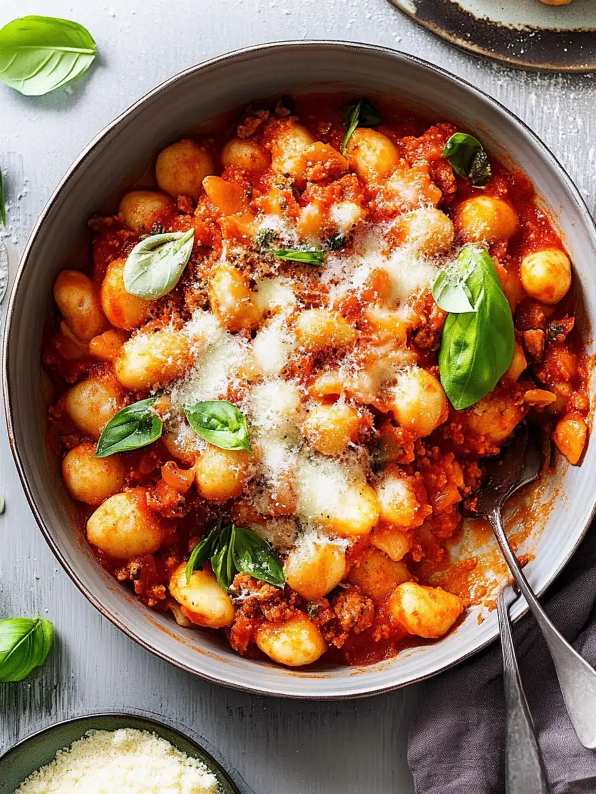 Gnocchi with Quick Romesco Sauce