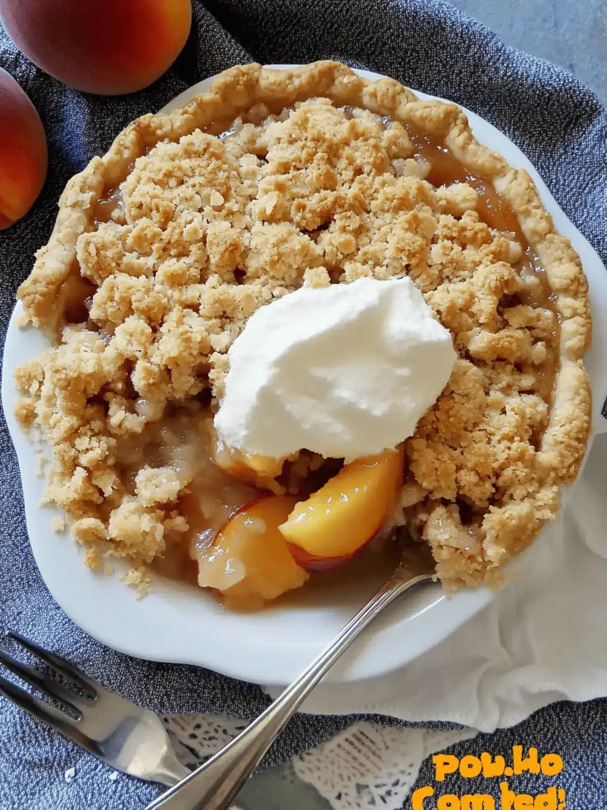 Heavenly Peach Crumble Pie: Your Summer Dessert Delight 3 Peach Crumble Pie