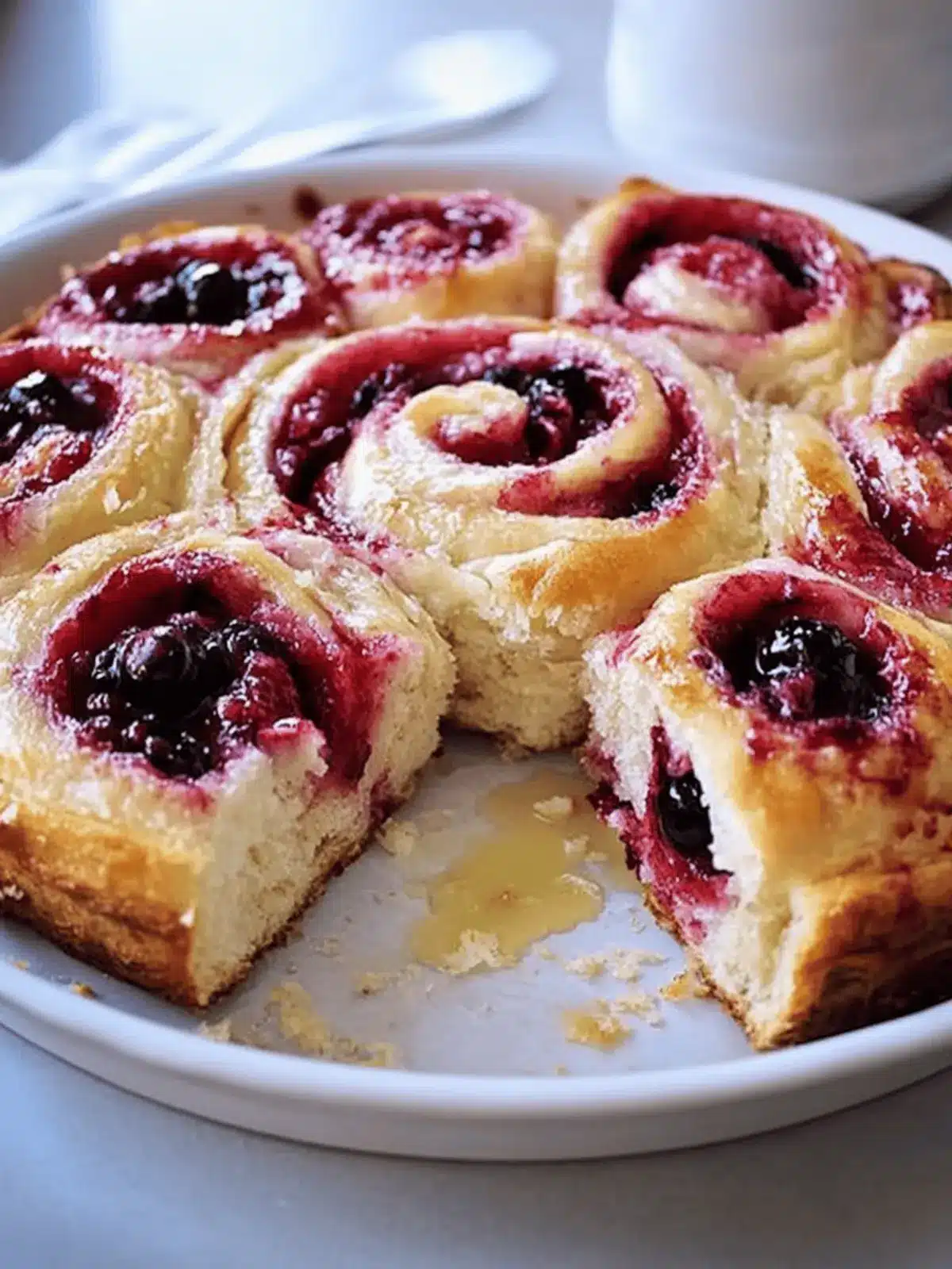 White Chocolate and Berry Scrolls That Melt in Your Mouth 2 White chocolate and berry scrolls (Chelsea s buns)
