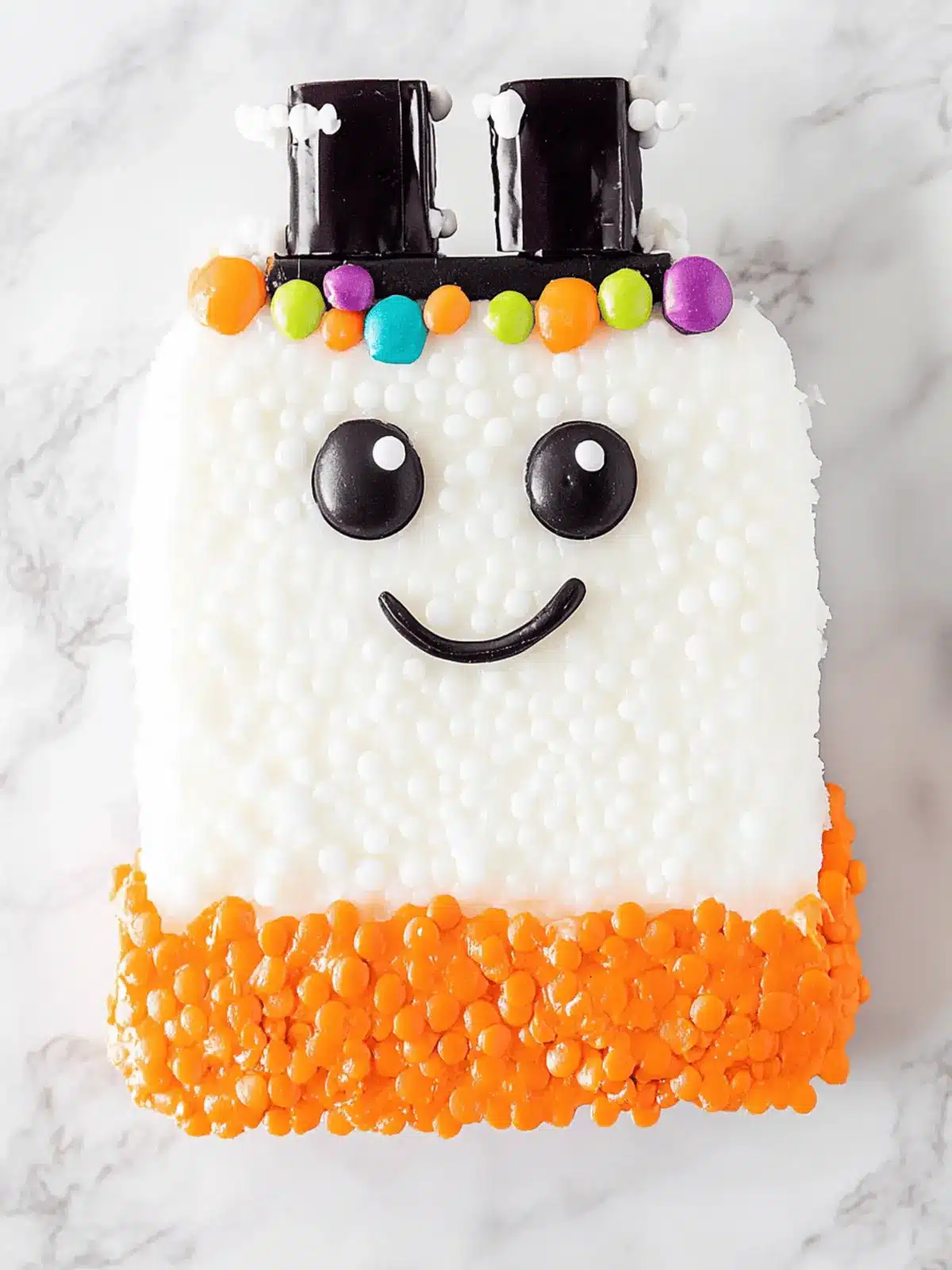 Halloween Trick or Treat Bag Ghost Cake