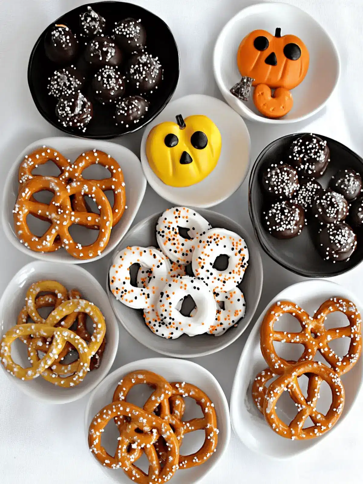 Halloween Pretzels: Easy, Fast, Fun Treats for Everyone 4 Halloween Pretzels- easy, fast and fun!