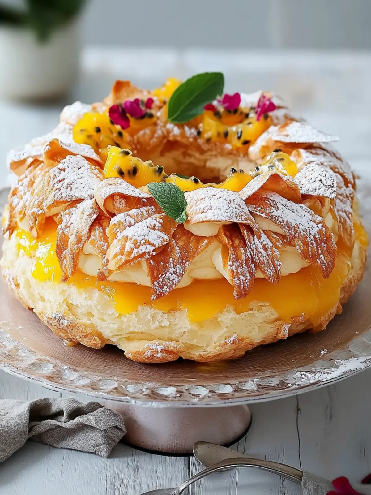 Decadent Paris Brest with Passionfruit Curd Delight 3 Paris Brest With Passionfruit Curd