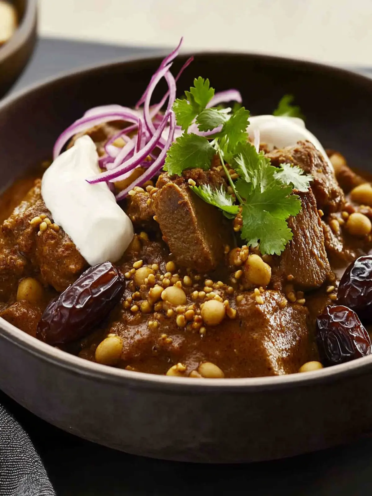 Saffron Lamb Yoghurt and Date Tagine