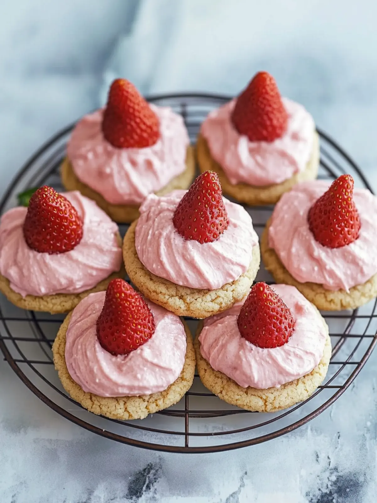 Strawberry Kiss Cookies