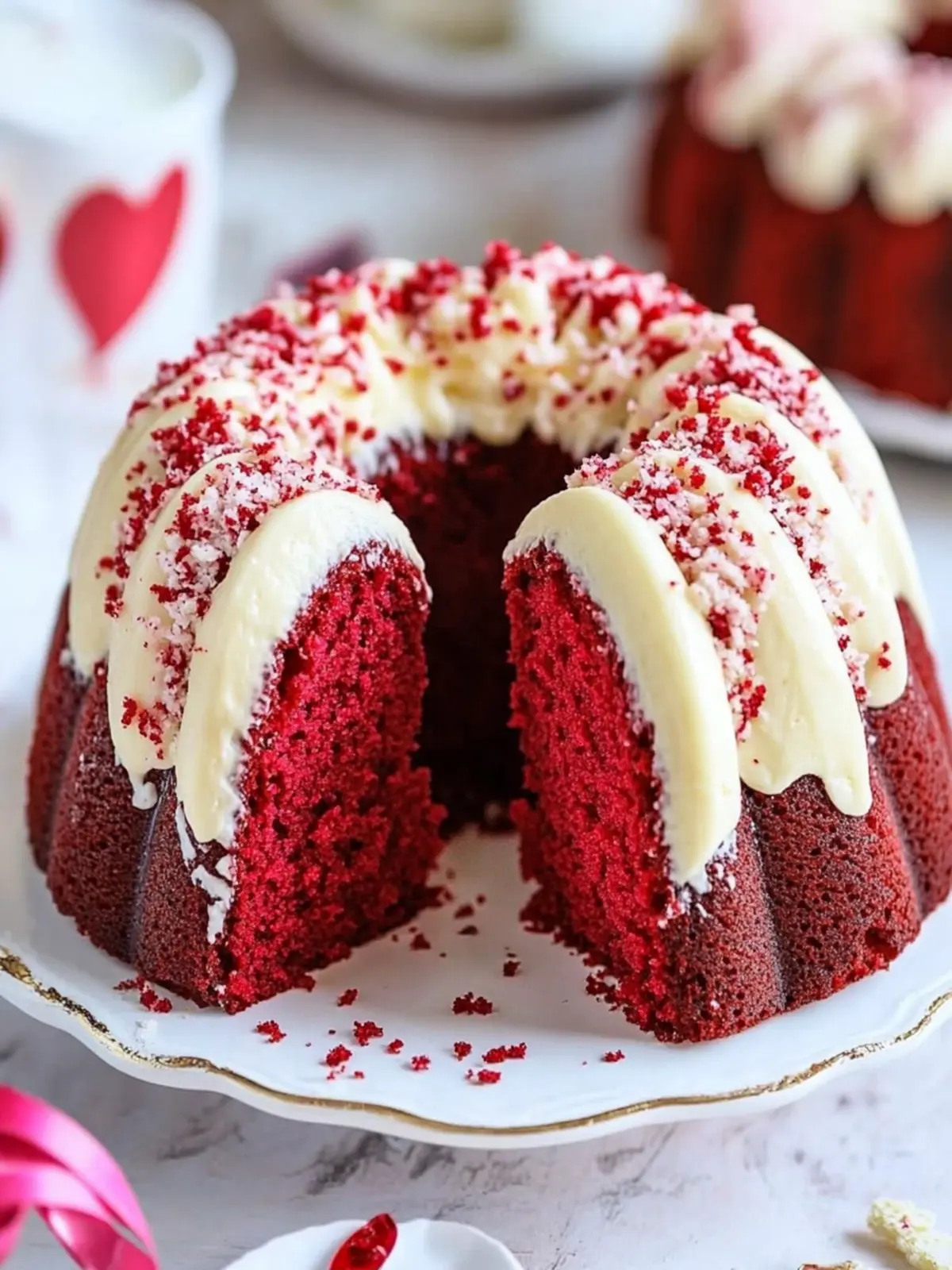 Red Velvet Cream Cheese Bundt Cake
