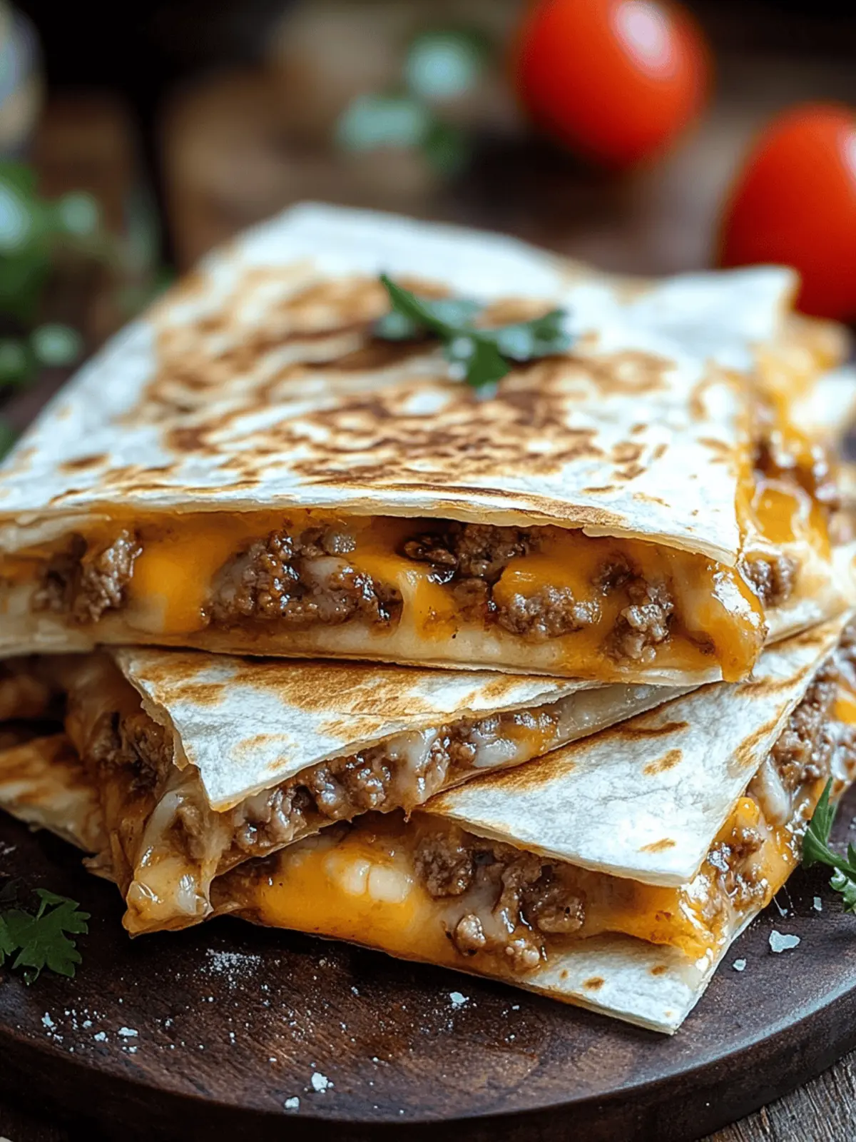 Smashburger Quesadillas: Quick, Cheesy, and So Delicious! 2 Smashburger Quesadillas