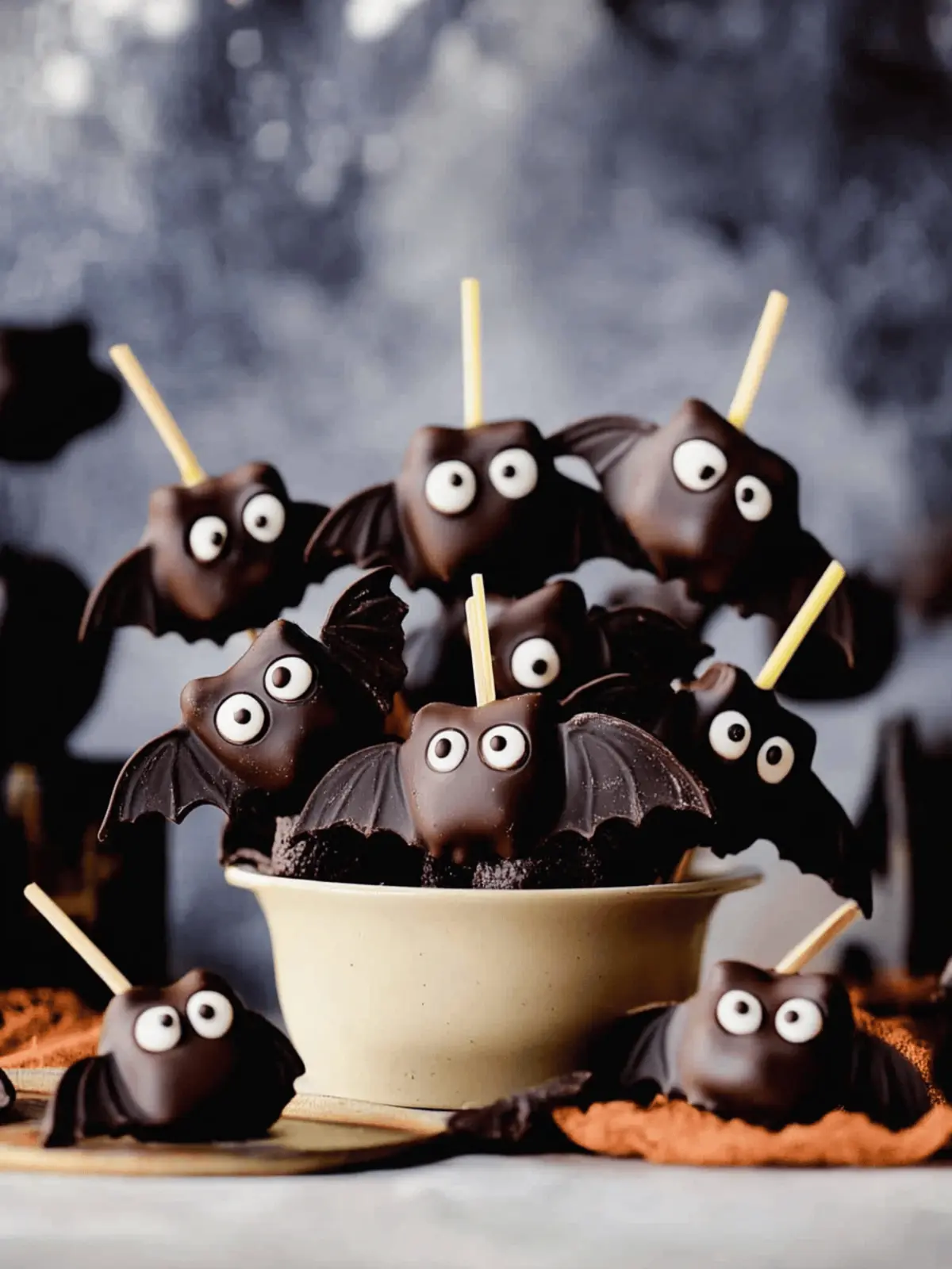 Delightful Chocolate Marshmallow Halloween Bats for Easy Fun 4 Chocolate Marshmallow Halloween Bats