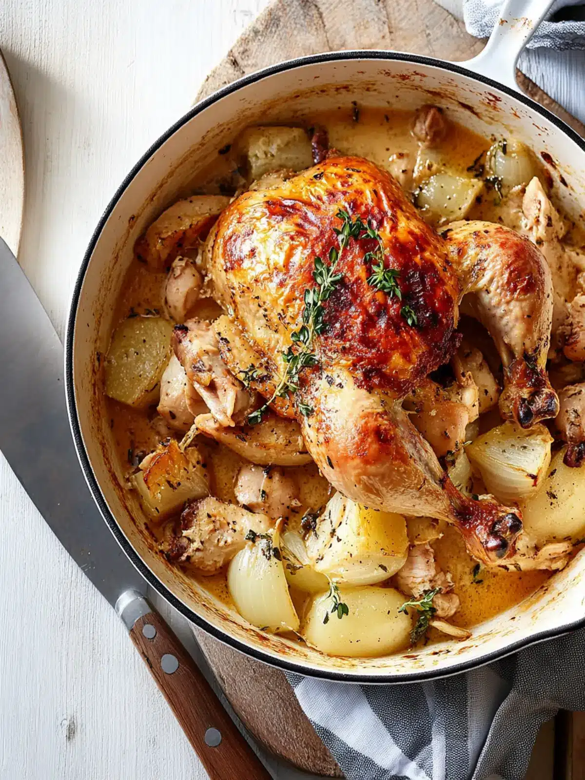 Savory Creamy One Pot Roast Chicken for Effortless Dinners 3 Creamy One Pot Roast Chicken