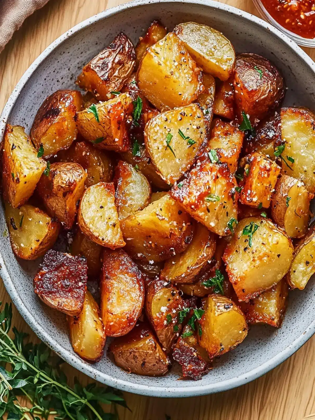 Coconut Sriracha Roasted Potatoes