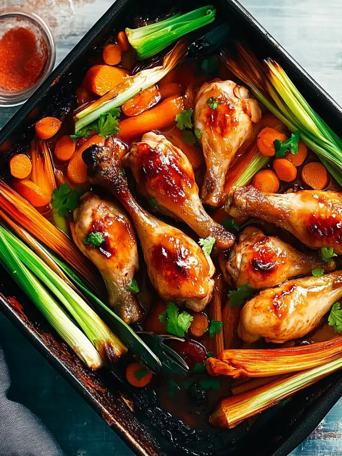 Teriyaki Chicken Drumstick and Veggie Tray Bake Magic 3 Teriyaki Chicken Drumstick and Vegetable Tray Bake