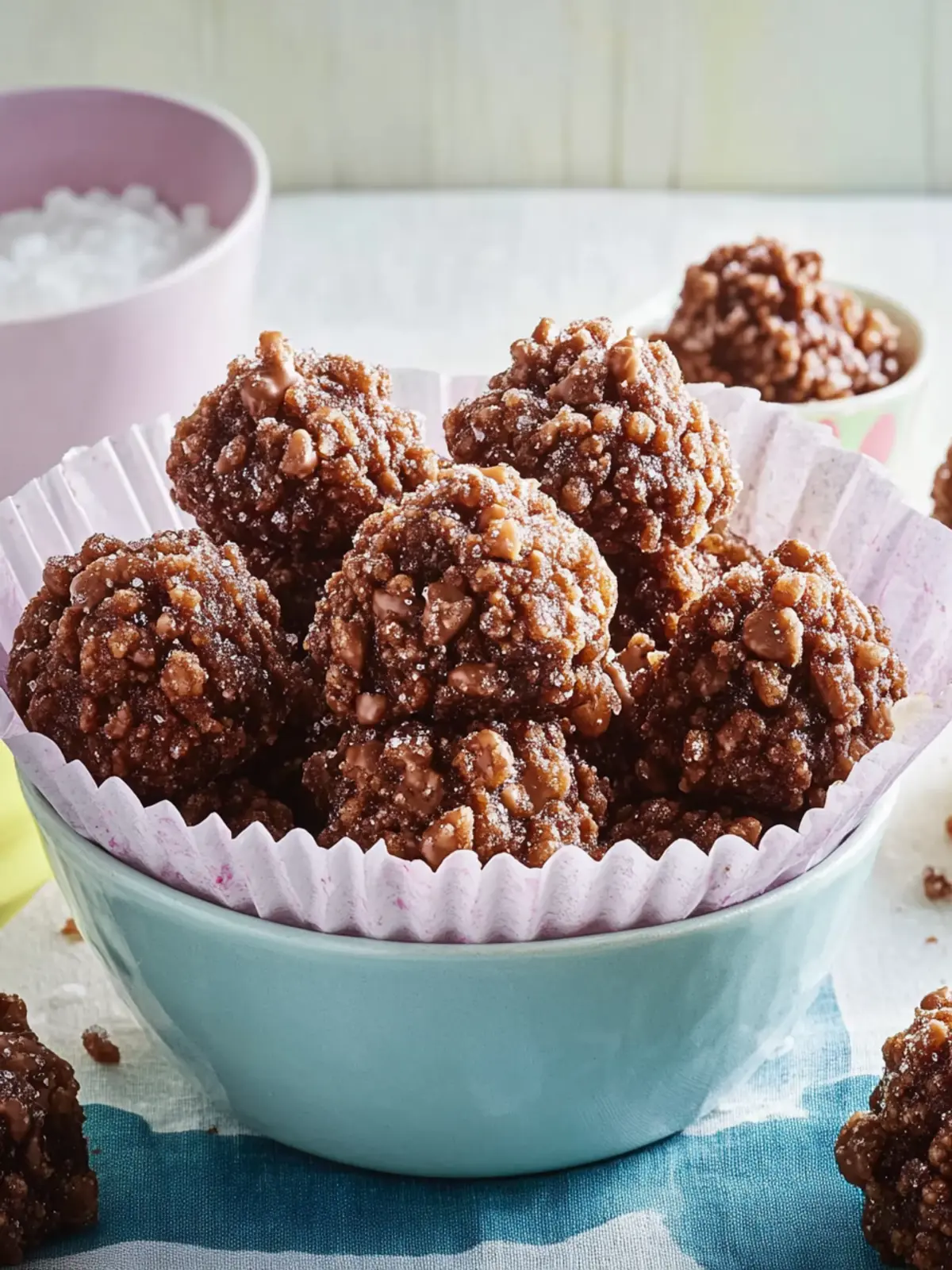 Less Sugar Chocolate Crackles for Guilt-Free Indulgence 3 Chocolate Crackles (Less Sugar)