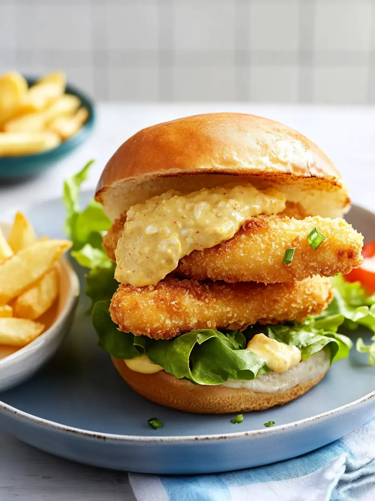 Crispy Air Fryer Kids Fish Finger Burger for Happy Dinners 3 Air Fryer Kids Fish Finger Burger