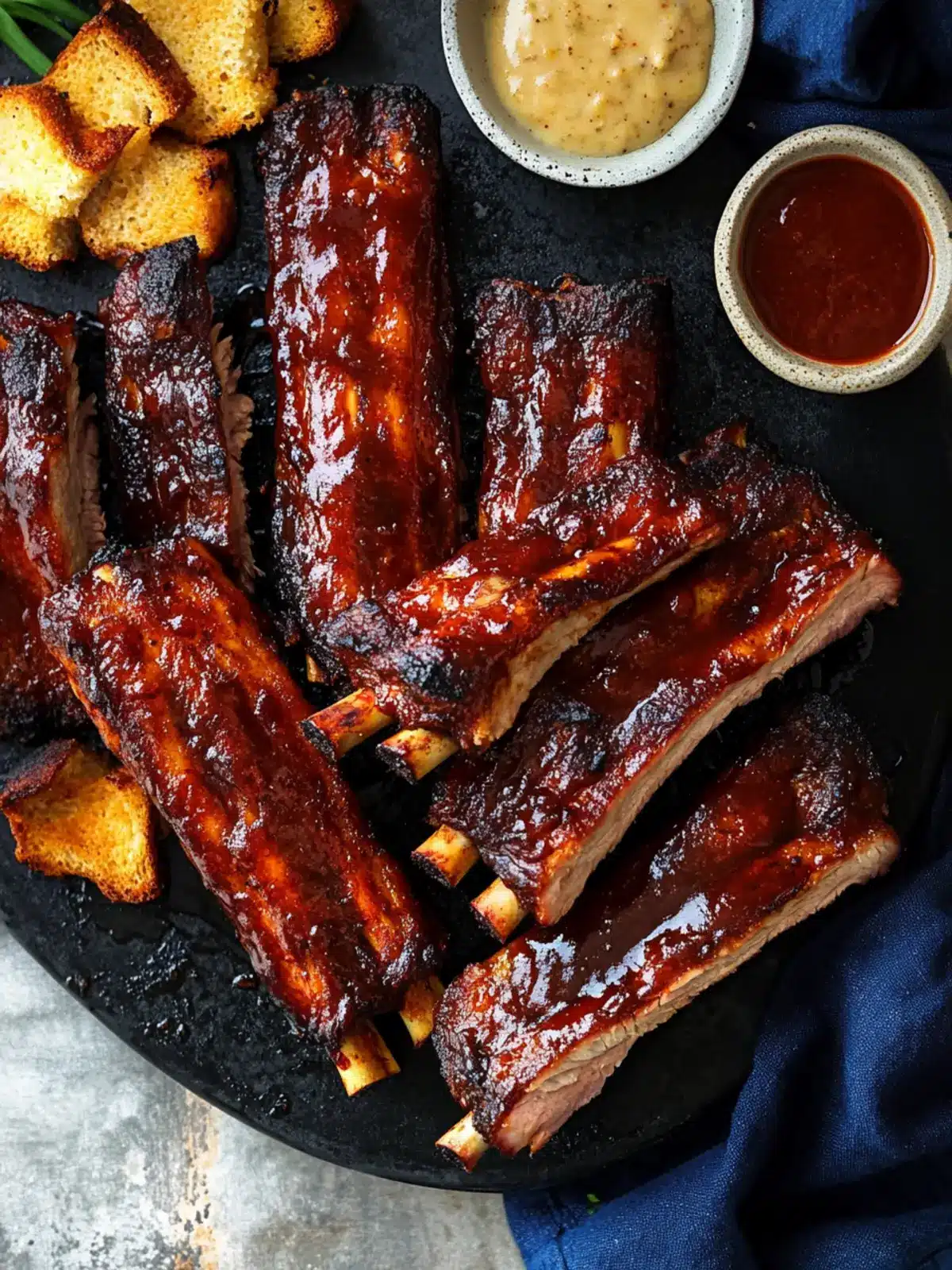 Air Fryer Smoky BBQ Pork Spare Ribs