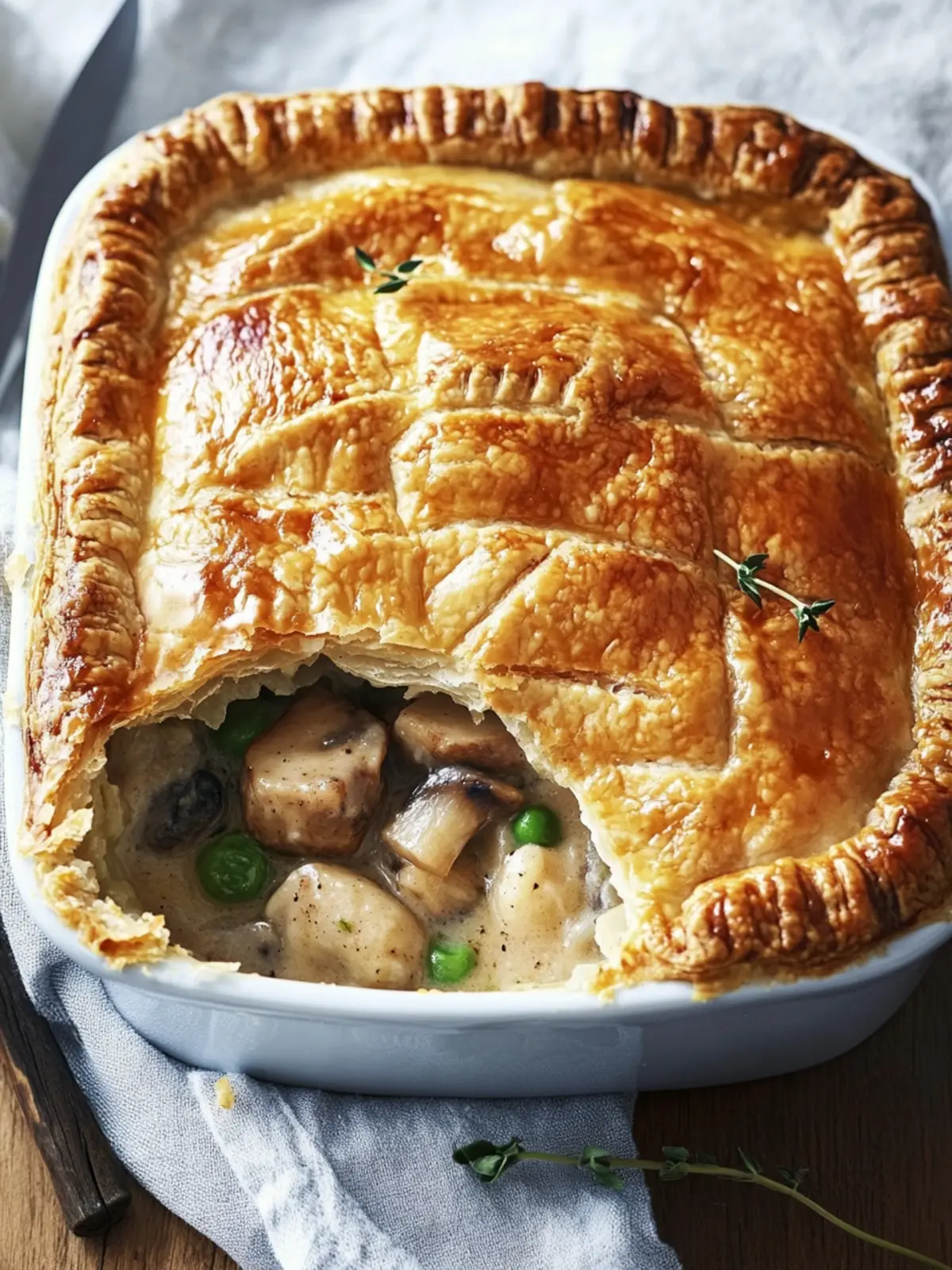 Delicious Chicken And Mushroom Pie for Cozy Family Nights 2 Chicken And Mushroom Pie