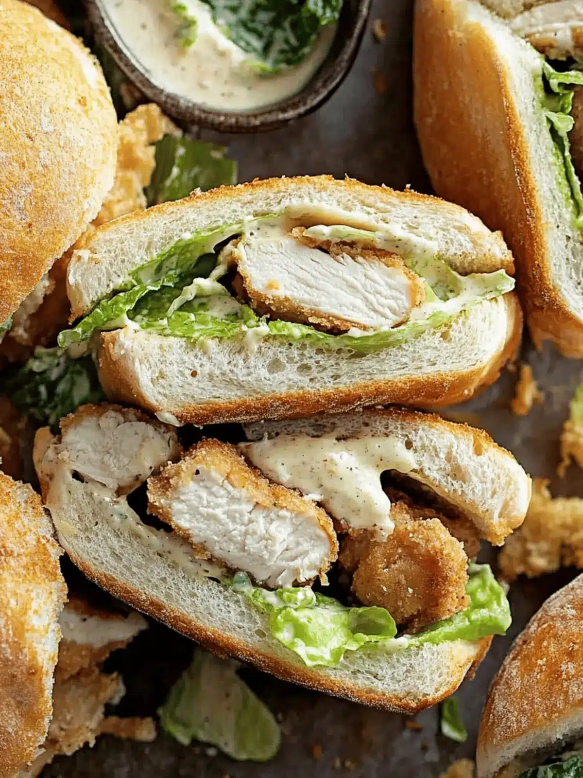 Chicken Caesar Sandwich Recipe (Crispy and Delicious)