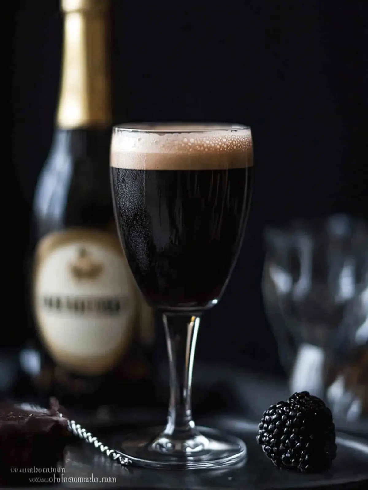 Black Velvet Cocktail