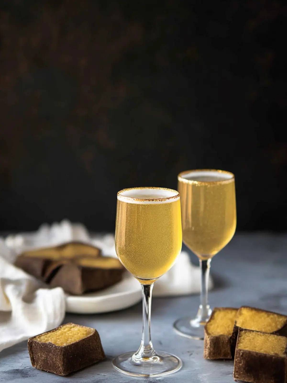 Sparkling Gold Shimmery Champagne Cocktail for Celebrations 3 Gold Shimmery Champagne Cocktail